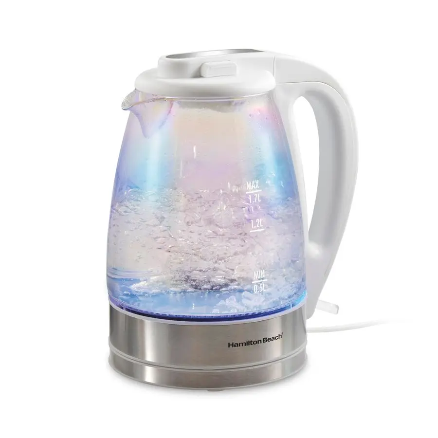 

1.7L Electric Tea Kettle, Water Boiler amp Heater, LED Indicator, BuiltIn Mesh Filter, AutoShutoff amp BoilDry Protection, Cordl