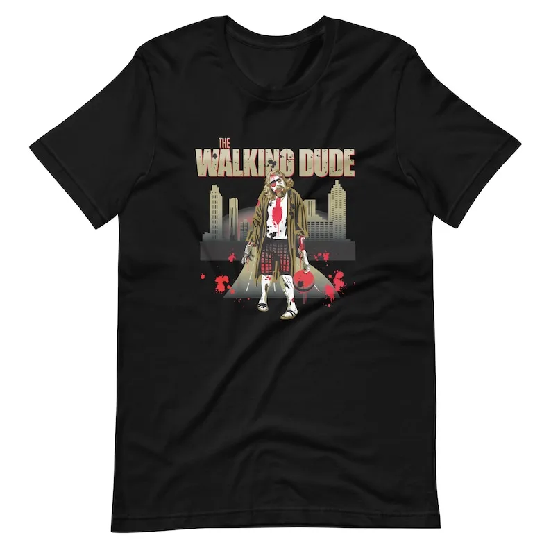 The Walking Dude, Zombie Big L. , Artist: Bradley Clopton, Short-Sleeve Unisex T-Shirt