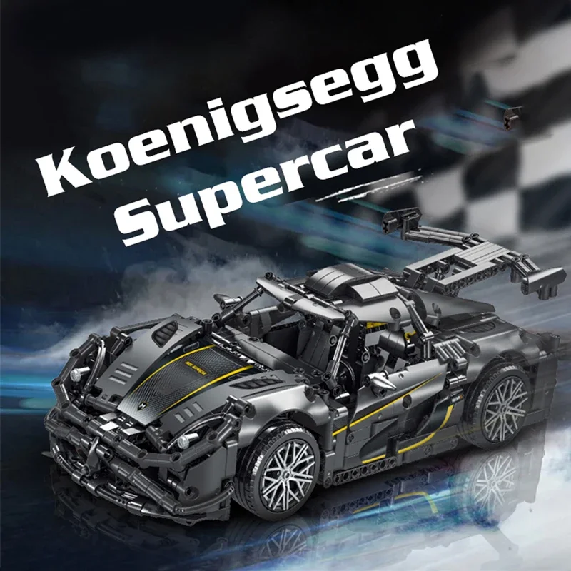 

Technical MOC Mechanical Race Car Building Toy Set Creative Assembly Bricks Educational STEM Puzzle Kids Gift for Children Boys