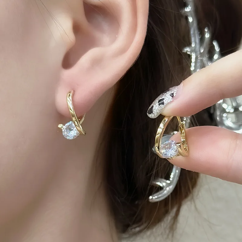 Ohrringe aus 925er-Sterlingsilber, glänzender Edelstein, Zirkon-Schmuck für Frauen, Hochzeit, exquisiter Schmuck, Verlobung, Mode, Geschenke, Party – Detail 4