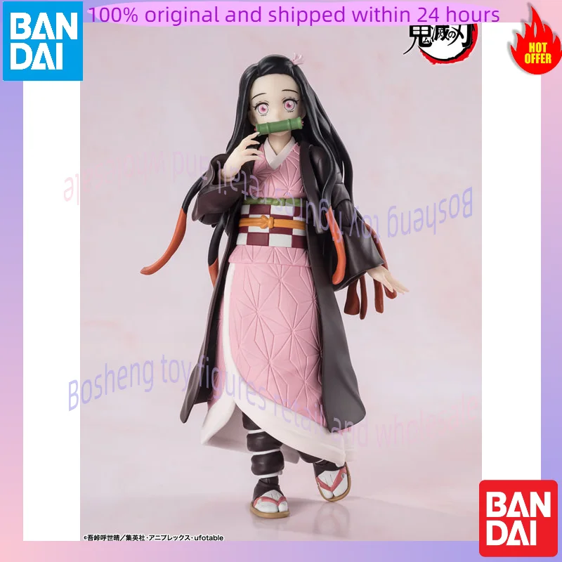 الأصلي بانداي S.H.Figuarts كامادو Nezuko SHF كامادو تانجيرو شيطان القاتل كيميتسو نو يابا في المخزون أنيمي نموذج اللعب