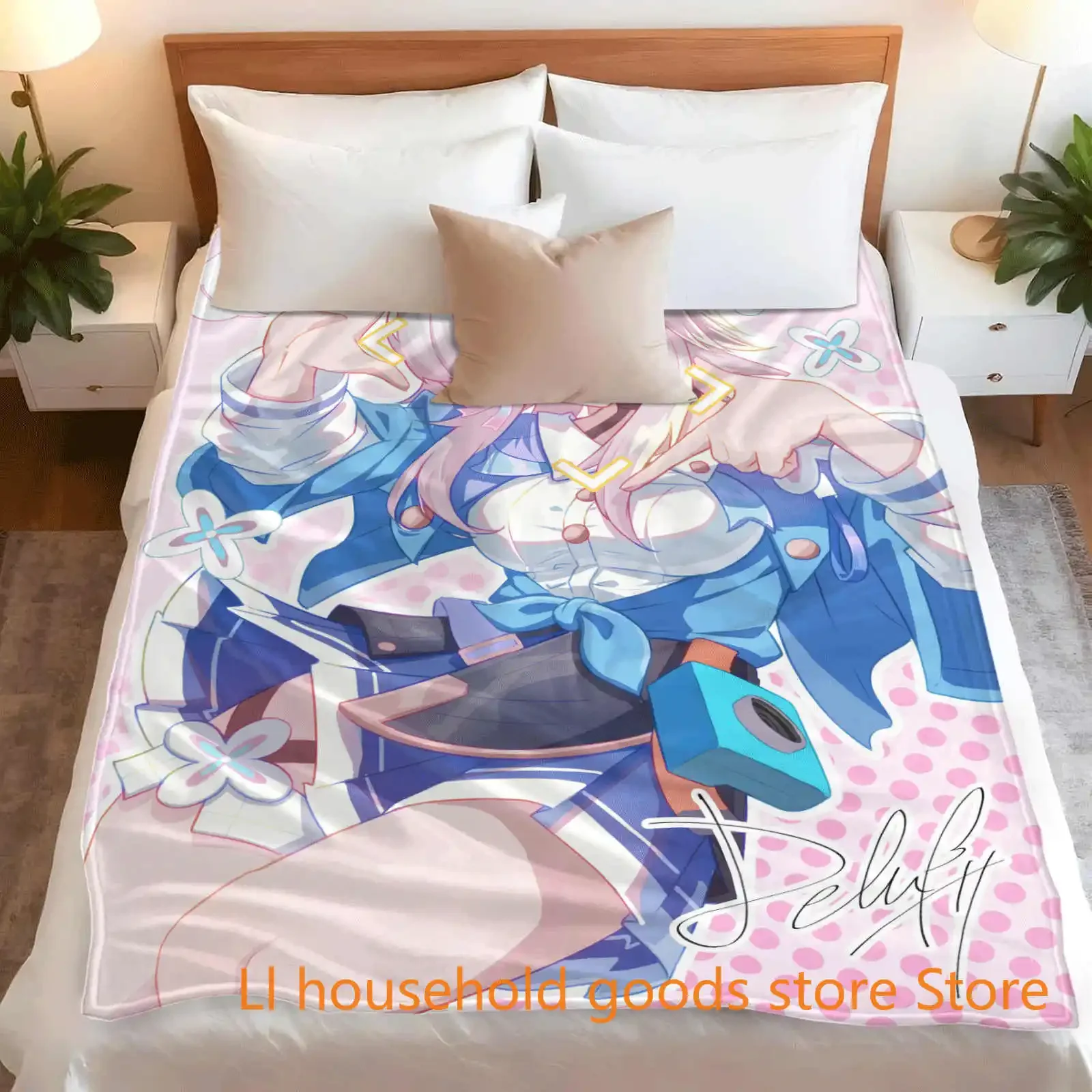 March 7th Blanket Flannel Print Ultra-Soft Throw Blanket for Home Office Bedding Throws