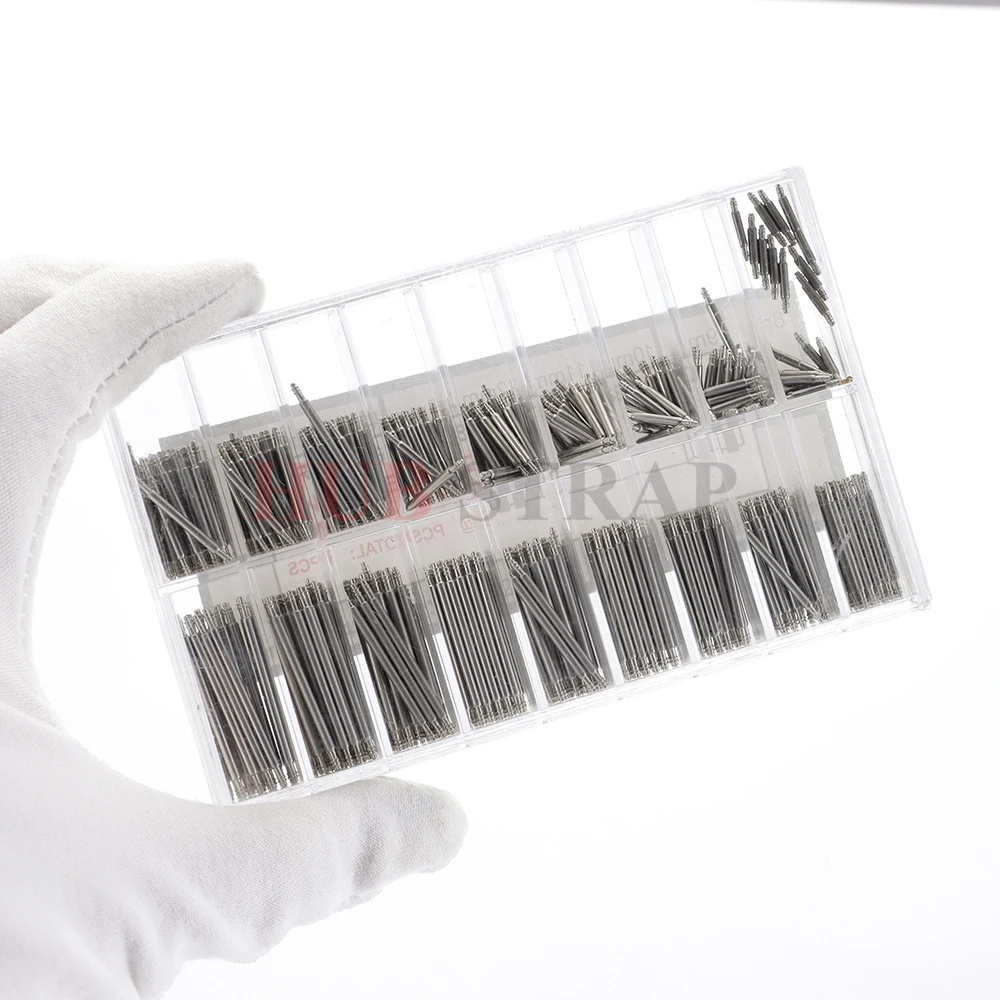 270/360 قطعة الفولاذ المقاوم للصدأ 8-25 مللي متر ساعة الربيع بار حزام ساعة اليد 1.5/1.8 مللي متر قطر حزام (استيك) ساعة ربط دبوس أدوات إصلاح اكسسوارات