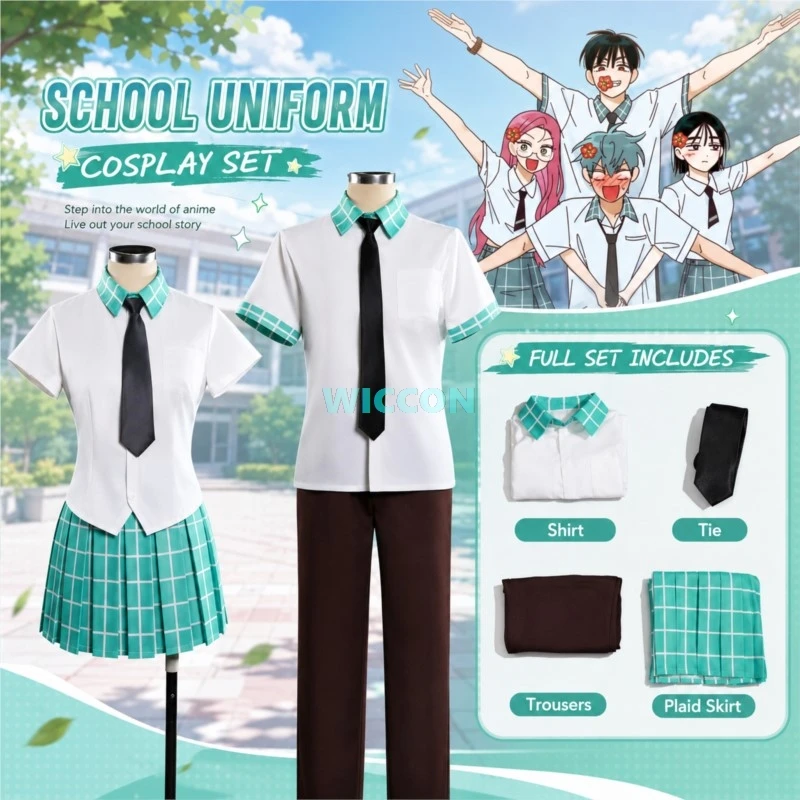 Alien Stage Mizi Sua Ivan Till Luka Cosplay Costume Zombie Stage T-shirt Skirt Tie Comic Arat Art High‑School Uniform Carnival