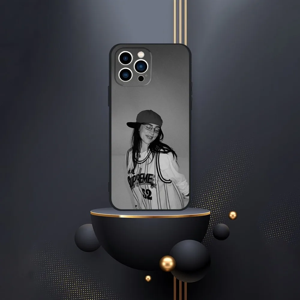 B-BillieS Singer  Phone Case For iPhone 16,15,14,13,12,Pro,Max,11,7,8,Plus,XR,XS Max Shockproof Silicone Soft Shell