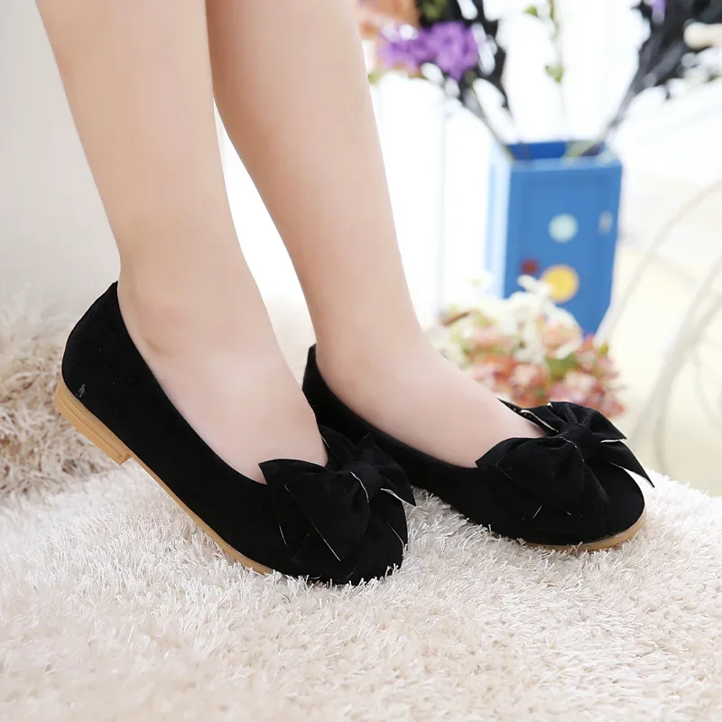 2024 New Fashion Girls Shoes PU Leather With Big Bowtie Candy Color Children Sandals Slip-on Kids Casual Shoes 21-36 Soft Hot