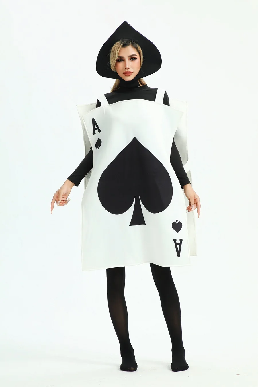 Alice im Wunderland Märchen-Set für Erwachsene, Halloween-Spielkarten, Pfirsichherz, Cosplay-Kostüm, Karnevalsparty, lustiges Verkleidungsset, Neu – Detail 5