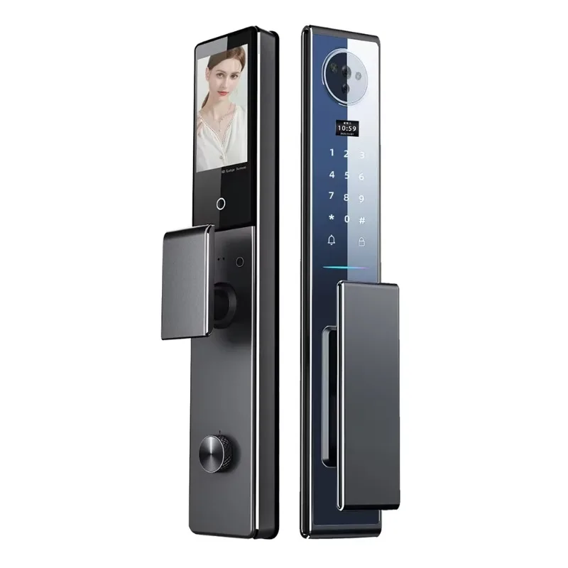 Tuya Smart Locks 3D Face Recognition Smart Door Lock with Camera Wifi Biometric Fingerprint Security Fully Automatic Smart Lock