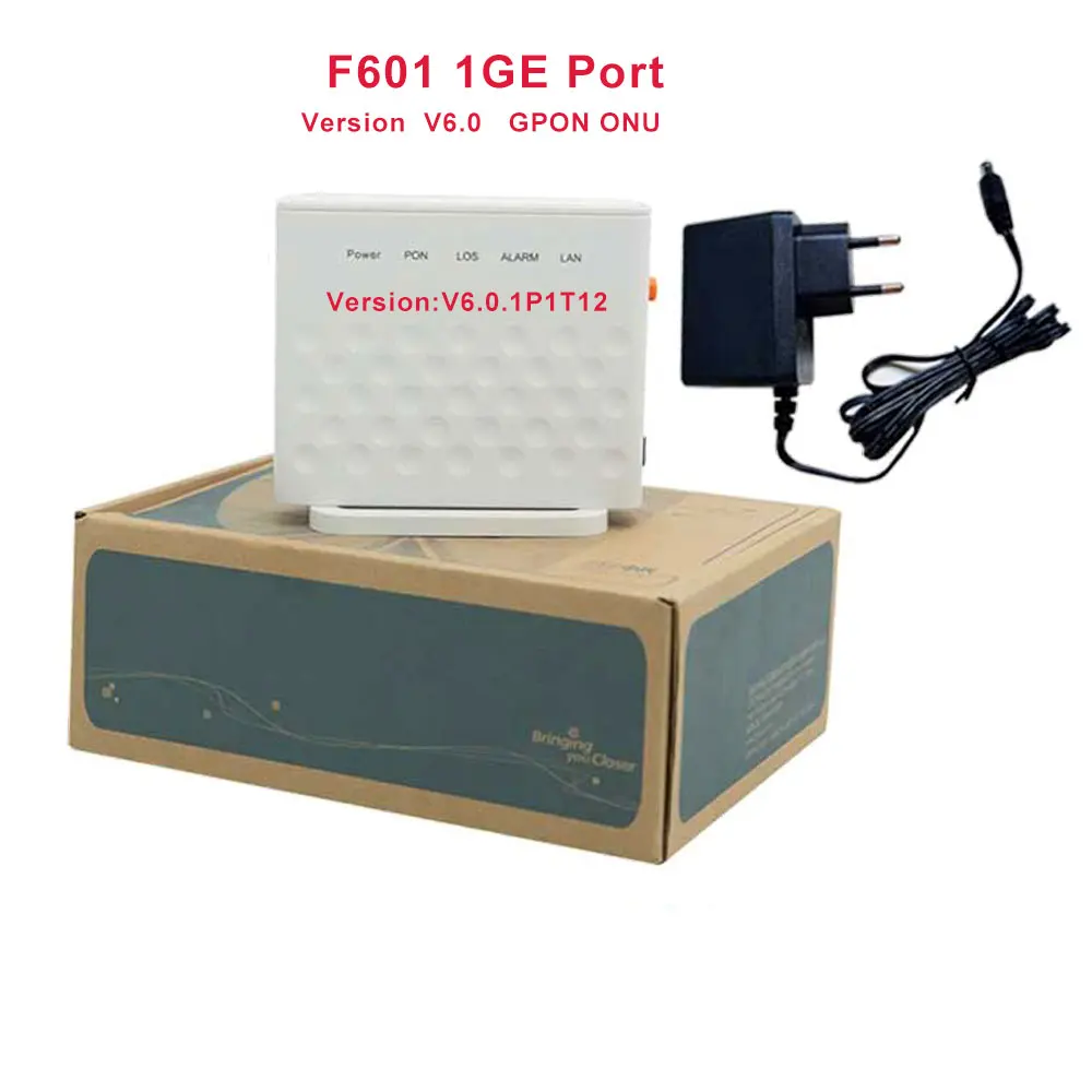 

100% оригинал, новый ZXHN F601 V6.0 GPON ONT — порт 1GE, 1000 Мбит/с, APC/UPC