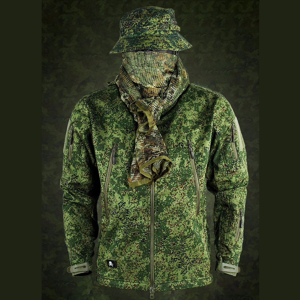 Tactical Outdoor Spring And Autumn EMR Camouflage Waterproof Outdoor Sports Clothing Soft Shell Training Clothing