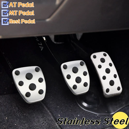 Imagen 2 del producto Pedales de coche para Subaru Forester 2003-2005 Legacy 2004-2014 Outback 2004-2006 cubierta de Pedal de coche de acero inoxidable