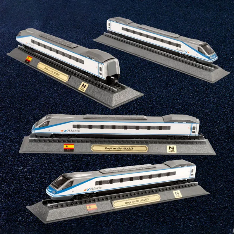 

N-type 1:160 Scale RENFE ETR 490 ALARIS Simulation High-speed Train Model Static Display Collectible Toy Gift Sounenir