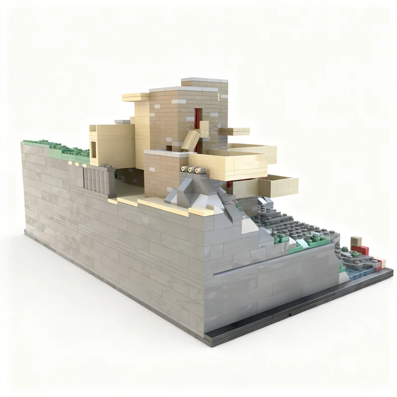 2671pcs MOC Architecture Fallingwater Upscale 1 130 Model Building Blocks Christmas Gift Toy Architecture Craft Birthday Display