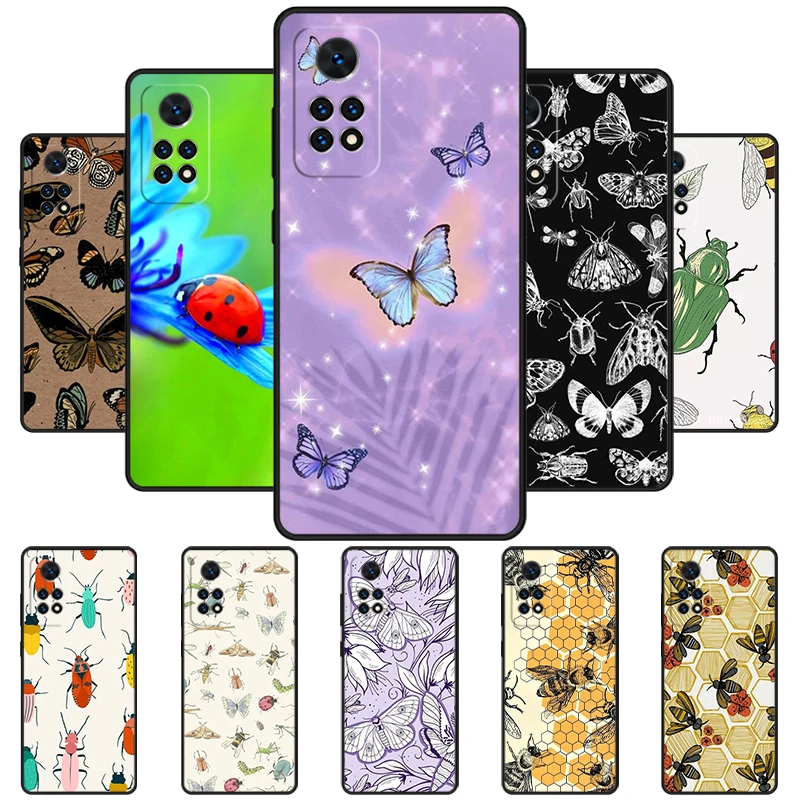 Insects Phone Case For Redmi Note 11 EPro 11S 10T 9S Promax 8 Pro Xiaomi Mi 11 12X 12S Ultra Cover