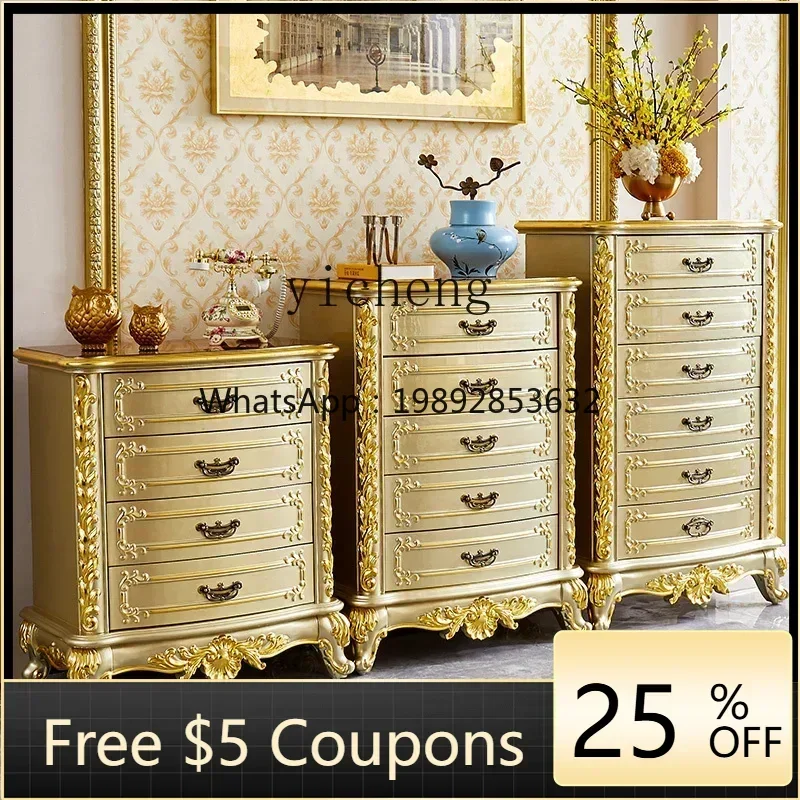 

Комод L1 для спальни с четырьмя, пятью или шестью ящиками, тумба-комод для гостиной, шкаф для хранения из массива дерева