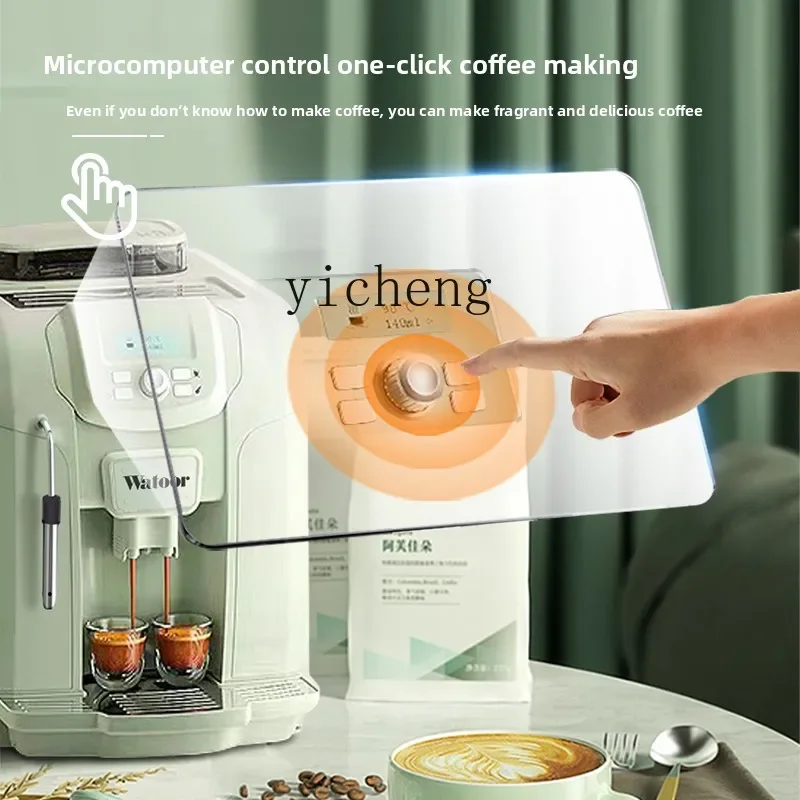 Automatic Coffee Machine Home Commercial Office Milk Foam Latte Fresh Ground Beans American Coffee MachineC26