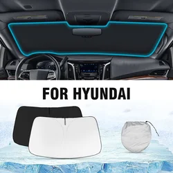 Car Sunshade Front Windshield Block Heat Sun Shade Foldable Sun Visor Protector For Hyundai Sonata IX35 I30 Santa Fe