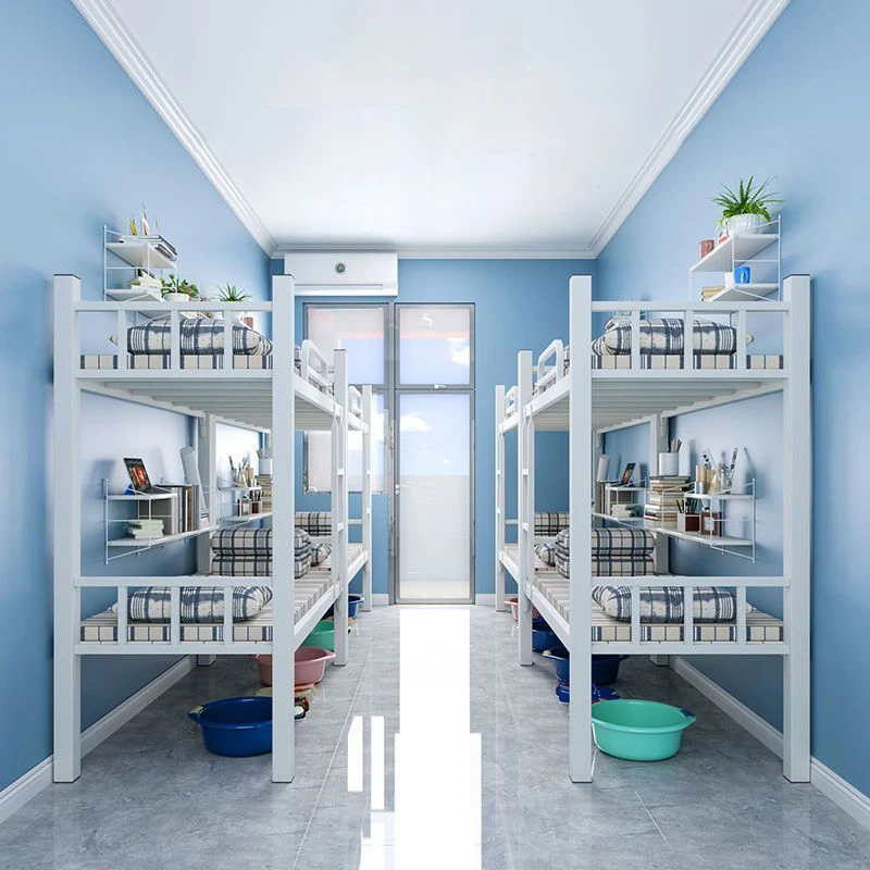 Steel Bed Frame High Quality 2 Layers Steel Bunk Bed For Student Double Metaldormitory Beds With Ladder - Image 4