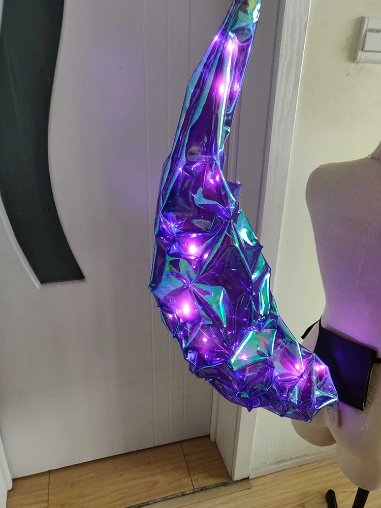 Das heiße Spiel LOL KDA cos Ahri Fox Tail Cosplay Prop leuchtende handgemachte One Tail Prop