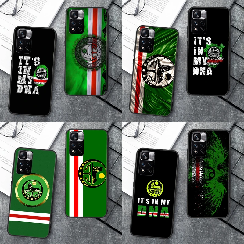 Chechen Chechnya Flag Case For Xiaomi Redmi Note 12 11 10 9 8 Pro Note 12S 11S 10S 9S Cover For Redmi 9 10 12 C