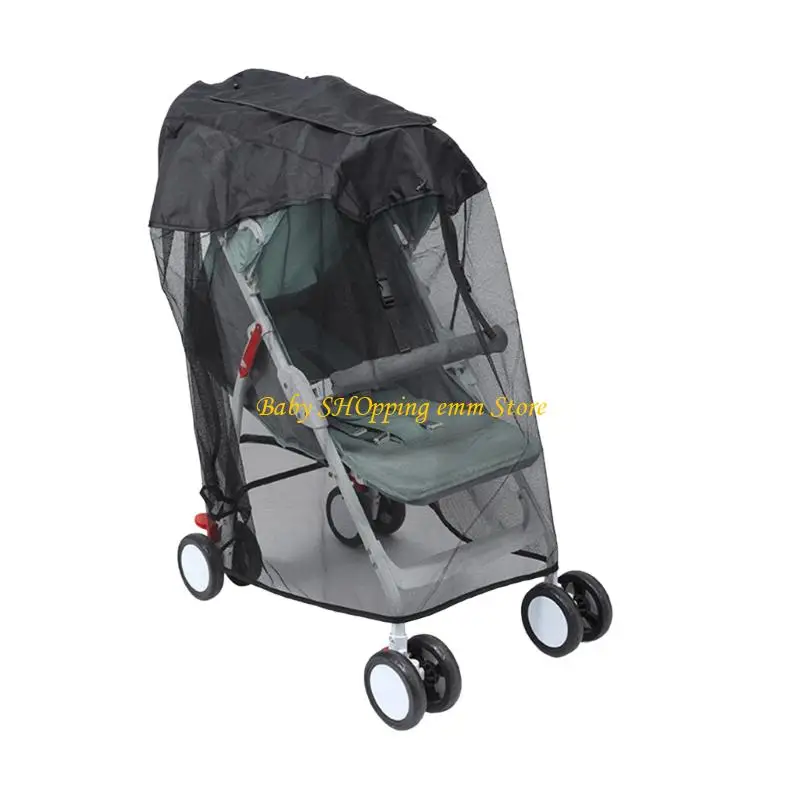 

23GD Baby Strollers Sunshade Cover Pushchair Canopy Full Coverage Pram Accessories Fly Protections Easy Attach