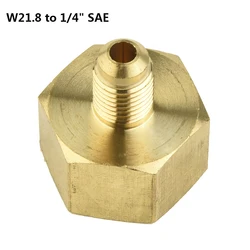 1 Pc Car Air Conditioner Adapter Refrigerantion Bottle Vacuum Pump Adapter Fit For R134A W21.8 To W21 To 1/4'' SAE 32mm