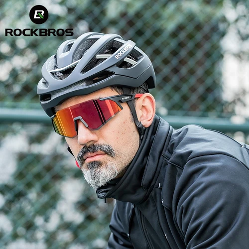 Imagen 2 del producto ROCKBROS gafas fotocromáticas polarizadas para bicicleta, gafas de sol UV400 para exteriores, gafas deportivas para ciclismo de montaña y carretera
