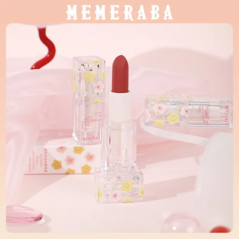 

MEMERABA Blossom Light Velvet Mist Lipstick Soft Matte Oolong Milk Apricot