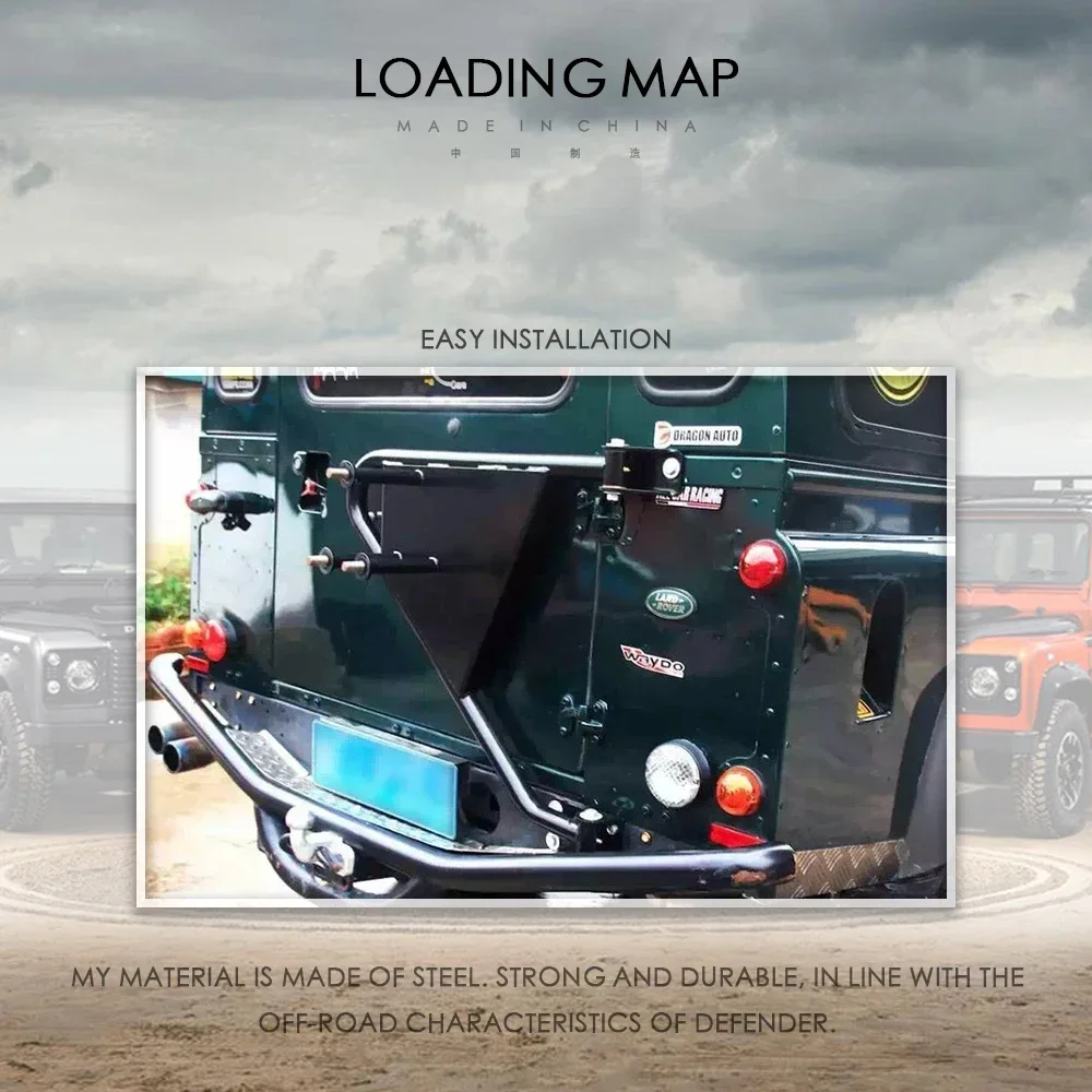 Hot Top Car Exterior Auto Parts Brand New Steel Spare Wheel Carrier Fit for Land Rover Defender - view 4