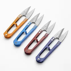 Thread Scissors Antirust Cutter Sewing Scissors Professional Tailor Metal Blade Nippers U Shape Clippers DIY Needlework Shears