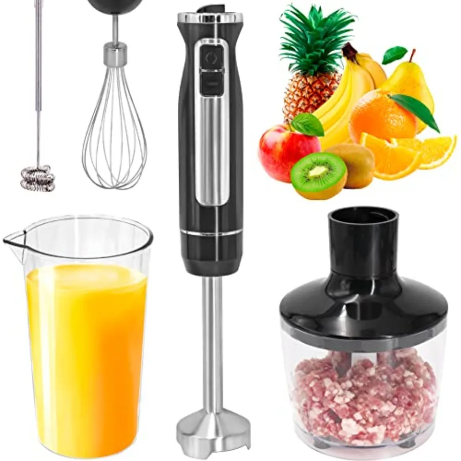 

Battery Operated Handheld Milk Frother with Stand for Coffee Black Stainless Steel Frother Wand Portable Foam Maker with Chargi