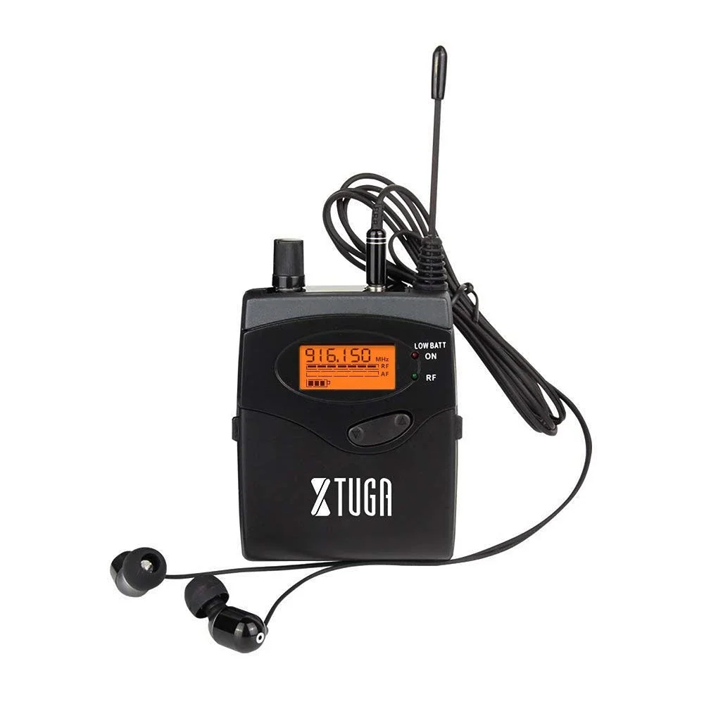 Factory Wholesale Receiver XTUGA RW2080 UHF Wireless Stage Singer In-Ear Monitor System Single BodyPack Receiver