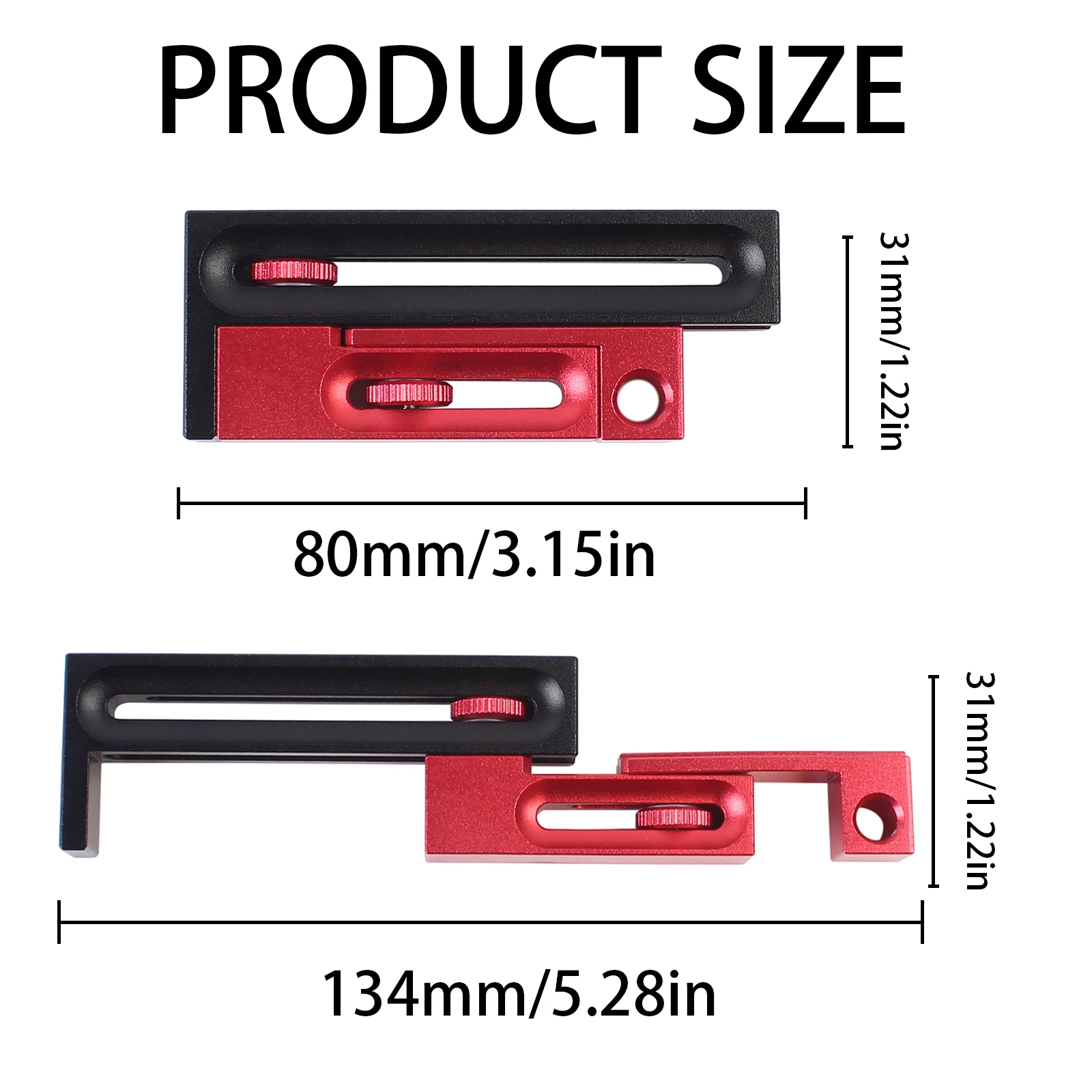 Imagem -05 - Table Saw Slot Adjuster Mortise e Tenon Tool Alumínio Alloy Movable Ruler Making Seam Adjustment Woodworking Tool