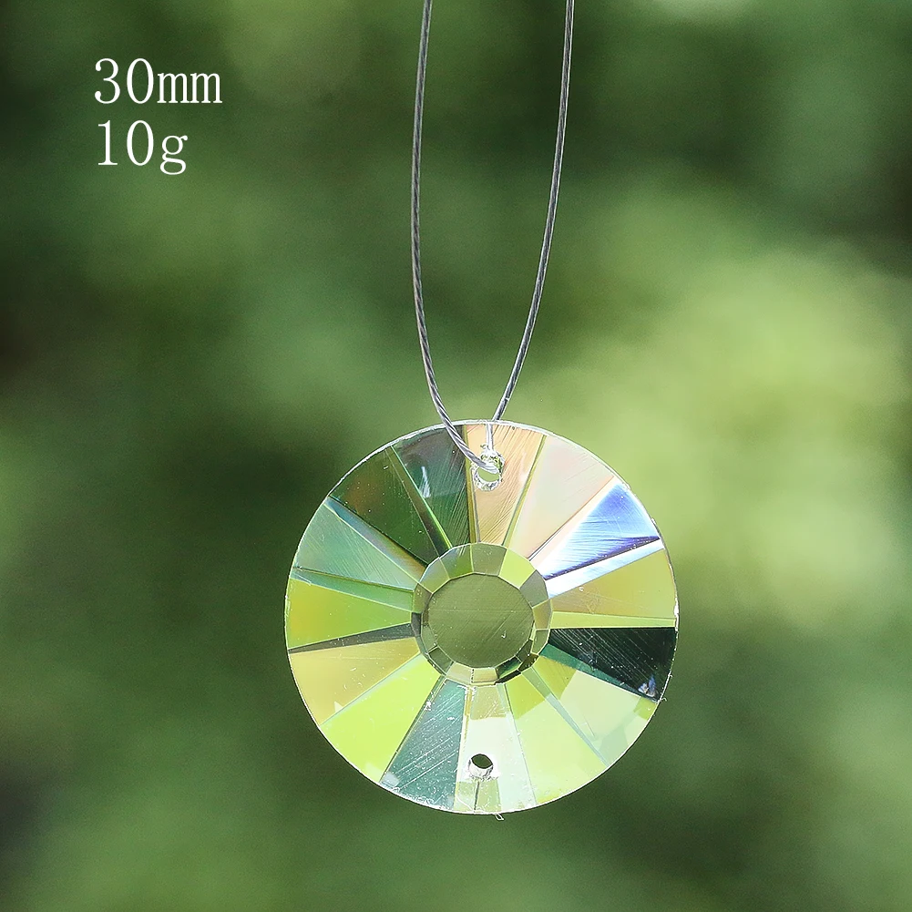 30/45mm Crystal Prisms Hanging Suncatcher Chandelier Crystal Pendant Lamp Replacement Parts Rainbow Maker Glass Faceted 2 Holes