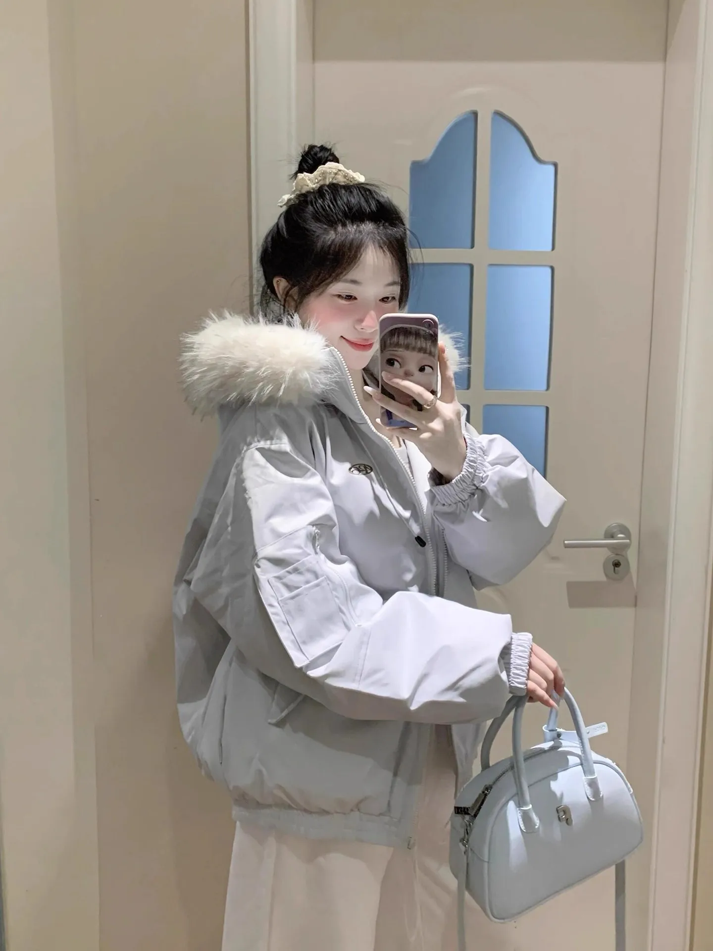 

ay Premium Feel Стеганое пальто женское свободное Thiened Cotton Jaet Winter New Sle Long Sve с капюшоном на молнии в Корейском стиле...