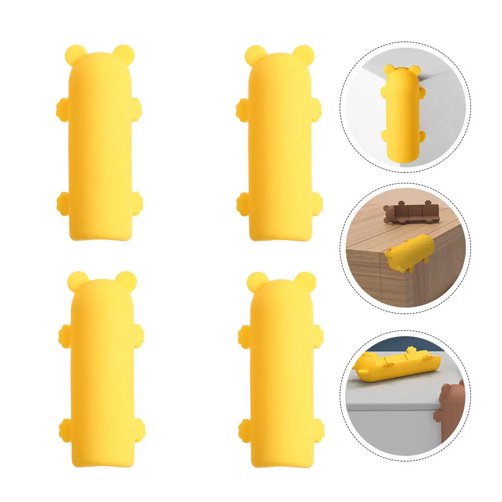 

4 шт. силиконовые защитные уголки для стола, мебели, защитные ограждения для безопасности детей, мягкая подушка, угловая подушка для предотвращения столкновений