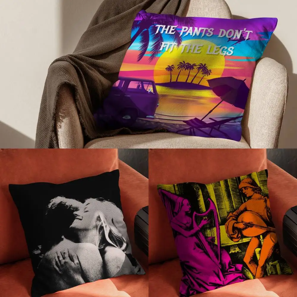 

TV Girl Pillow Case For Car Pillows 60x60 Cushions Luxury Double Sided Cover Home And Decoration Sofa 30x30