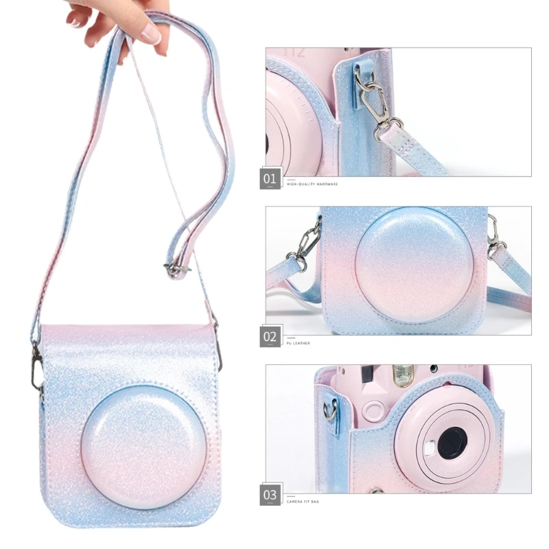 

For instax mini12 Camera Pouches Bags Camera Carrying Case Suitable Convenient Camera Crossbody Bags Protector Camera Accessory