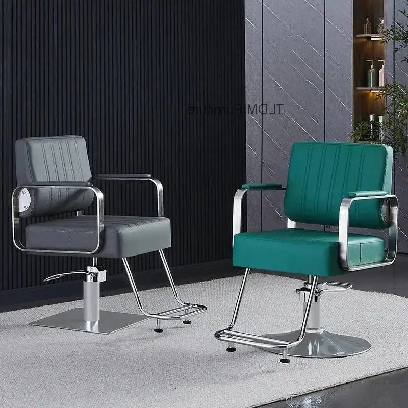 Salon Barbero Professional Nordic Simple Ergonomic Comfortable Barber Chair Chairs Modern Sillon Beauty Trendy Salon Furniture
