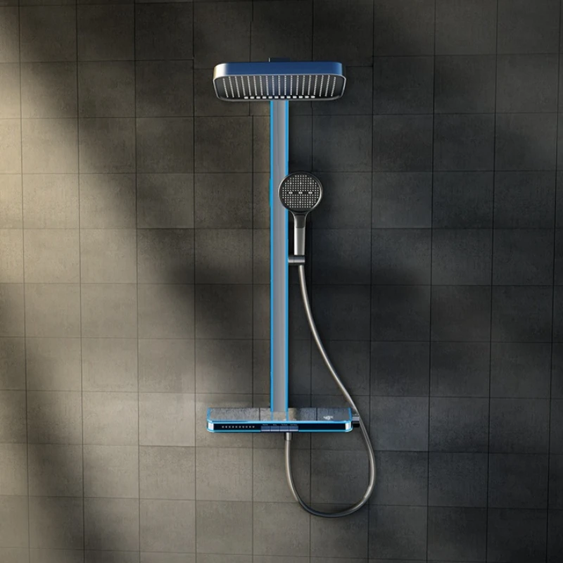 

Умная цифровая душевая система с дисплеем для дома, настенная, водонепроницаемая, прочная, для холодной и горячей воды, комплект для ванной комнаты