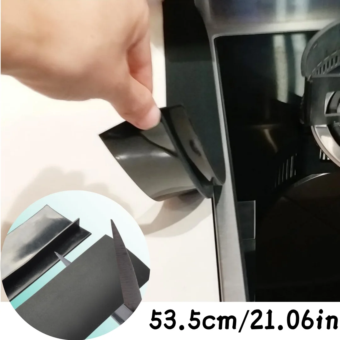1pcs Kitchen Stove Gap Strip Silicone Stove Counter Gap Cover T-Shaped Silicone Rubber Strip for Kitchen Oil-Gas Slit Filler