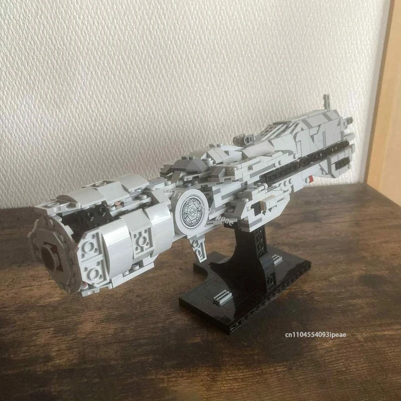 Nuevo Kit de bloques de construcción de la serie de nave espacial Aliens USS Sulaco, conjunto de ladrillos de montaje de acorazado de guerra espacial DIY, modelo de juguetes, regalos para niños