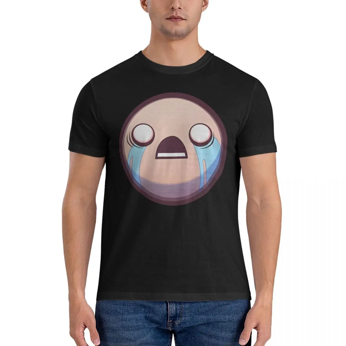 Men's GAME T Shirts The Binding of Isaac Pure Cotton Tops Funny Short Sleeve Crew Neck Tee Shirt Summer T-Shirts