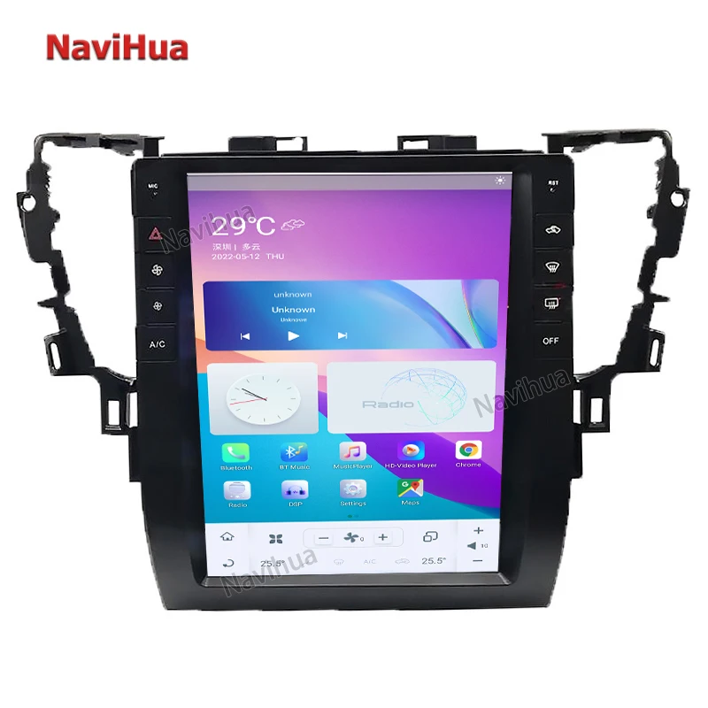 NaviHua 13 Inch Android Car DVD Player with Vertical Screen Low Configuration GPS Navigation for Toyota Alphard 2015-2019