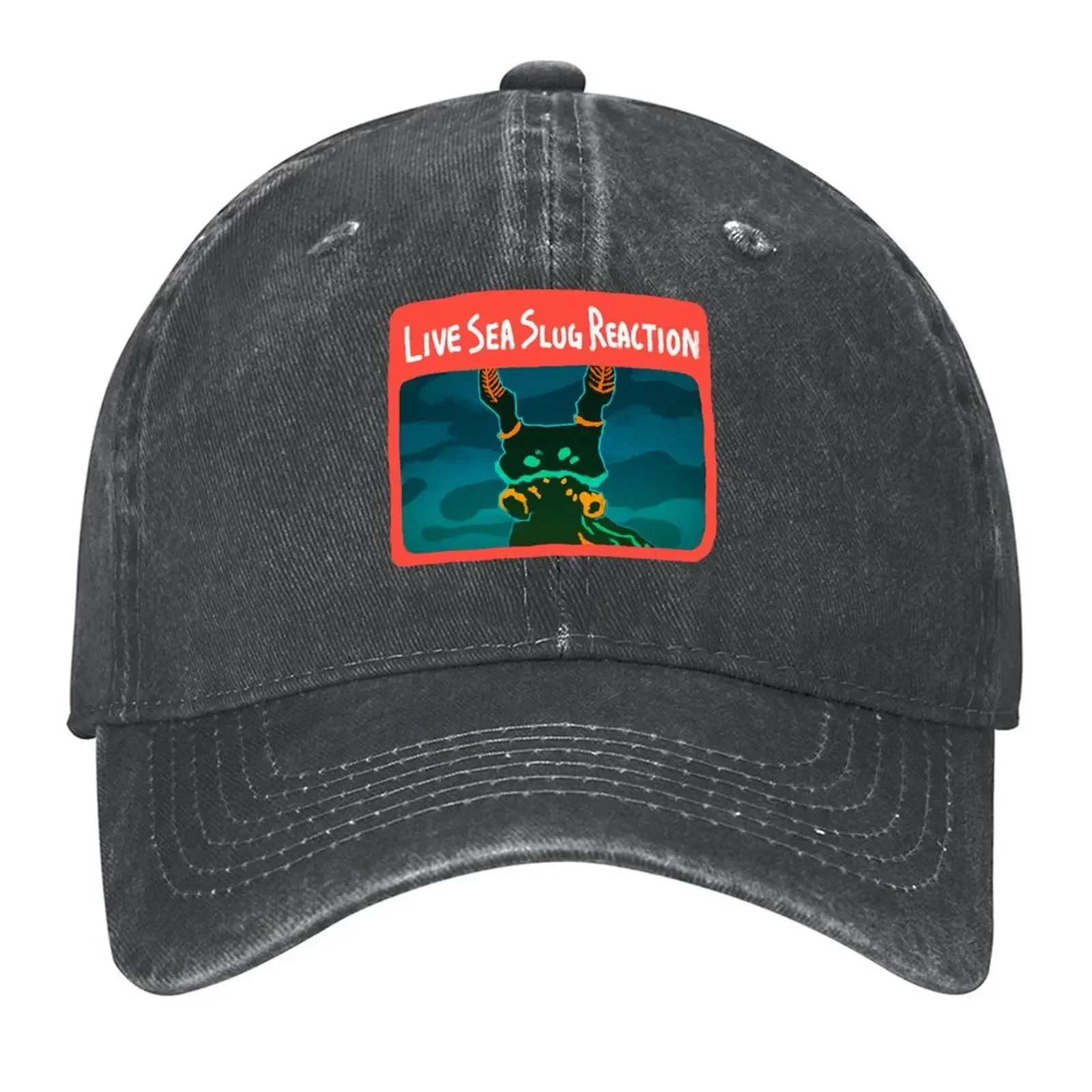 New Live Sea Slug Reaction (Black) Baseball Cap hard hat Designer Hat Visor Snap Back Hat For Women Men's