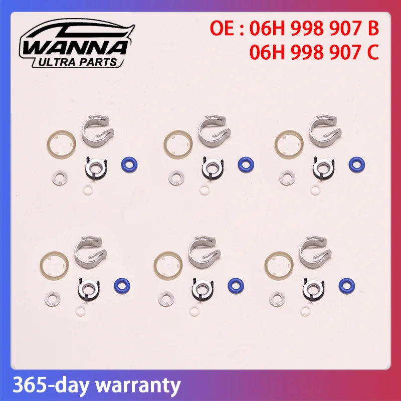 

OE качество 06H998907B 06H998907C Ремкомплект уплотнений топливной форсунки для EA888 VW Lamando Passat Tiguan Audi A3 A4 A5 S5 S4 Q5 Q3