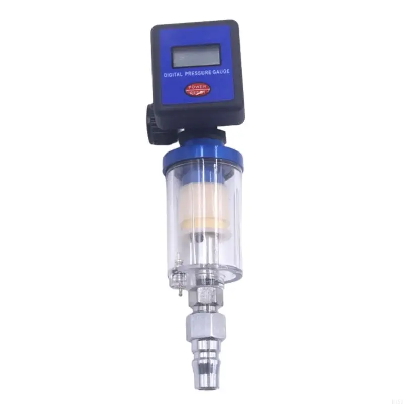 Digital Pressure Regulator Air Compressor Filter with Transparent Bowl and for Quick Release for Spray Painting Tools