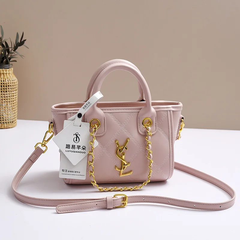 2025 New Style Elegant Tachel Bag Women's Texture Large Capacity Bucket Bag Best Paired with Shoulder Cross Bag