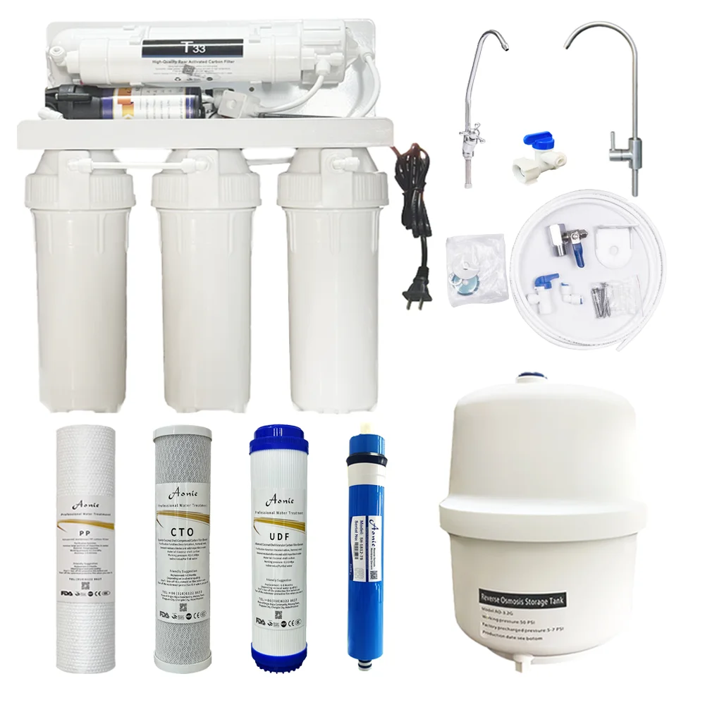 Smart 5 Stage RO Water Purifier Easy Under Sink Installation Hotel Use