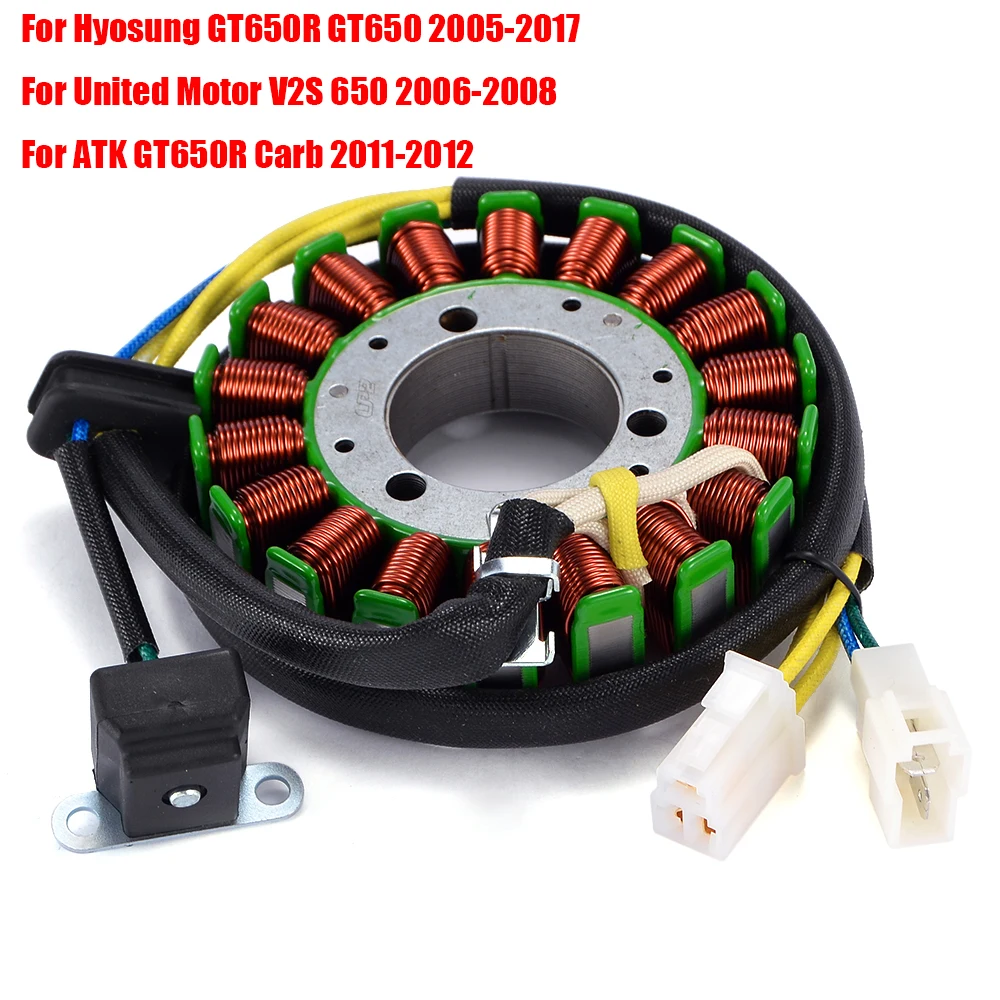 Stator Coil For Hyosung GT650R GT650 ST7 GV650 GT650X United Motor V2S V2C 650 R ATK GT650R GV650 Carb 32101HN9101